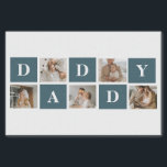 Modern Collage Fathers Photo & Green Daddy Gifts Tissue Paper<br><div class="desc">A modern collage fathers photo is a personalised gift that combines multiple photos of a father or father figure in a creative and stylish manner. It involves selecting several meaningful pictures and arranging them in a collage format, often with overlapping or grid-like designs. The photos can feature different moments or...</div>