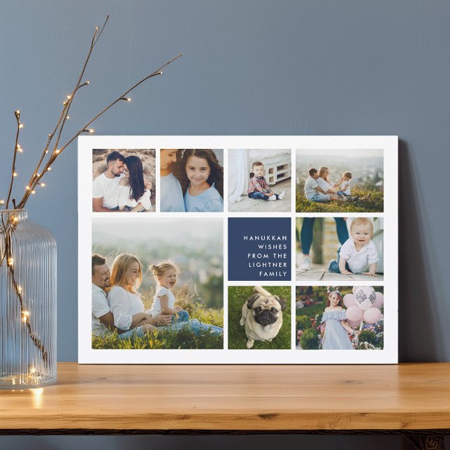 Modern Collage | Hanukkah Photo Card (Creator Uploaded)