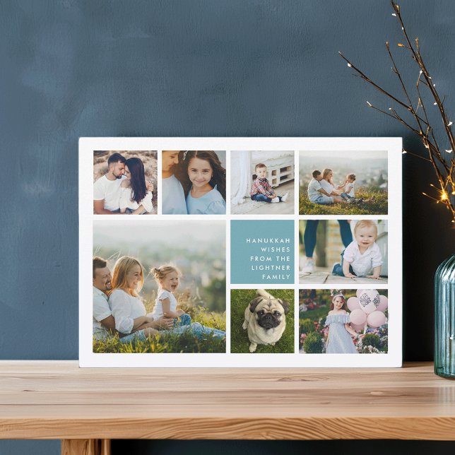 Modern Collage | Hanukkah Photo Card (Creator Uploaded)
