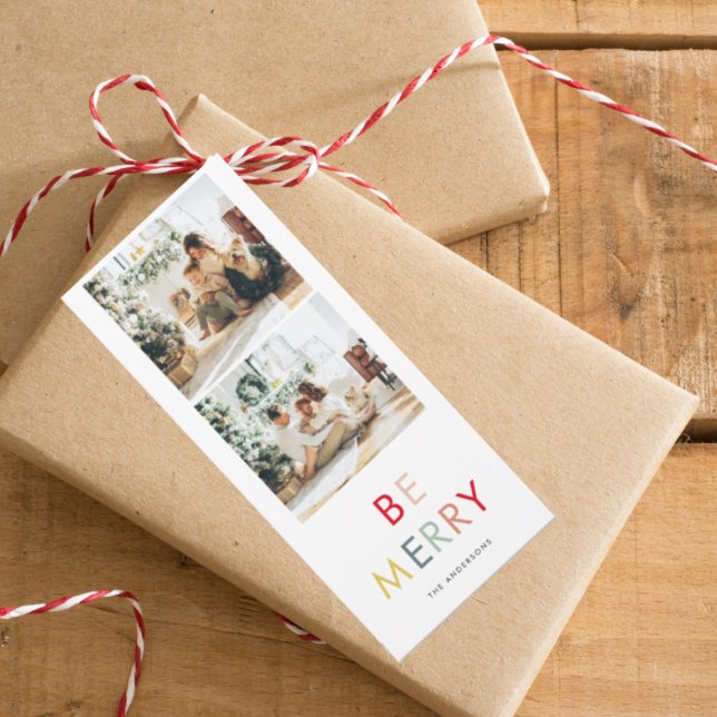 Modern Collage Holiday Photo | Colourful Be Merry (Creator Uploaded)