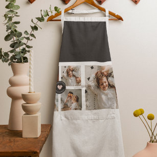 Modern Collage Personalised Family Photo Gift Apron