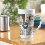 Modern Collage Personalised Family Photo Gift Latte Mug<br><div class="desc">Modern Collage Personalised Family Photo Gift</div>