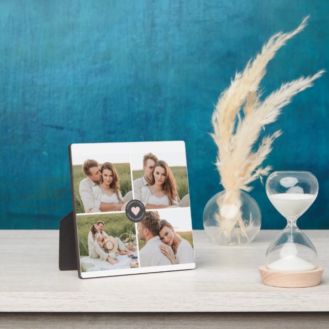 Modern Collage Personalised Family Photo Gift Plaque (Insitu)
