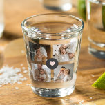 Modern Collage Personalised Family Photo Gift Shot Glass<br><div class="desc">Modern Collage Personalised Family Photo Gift</div>