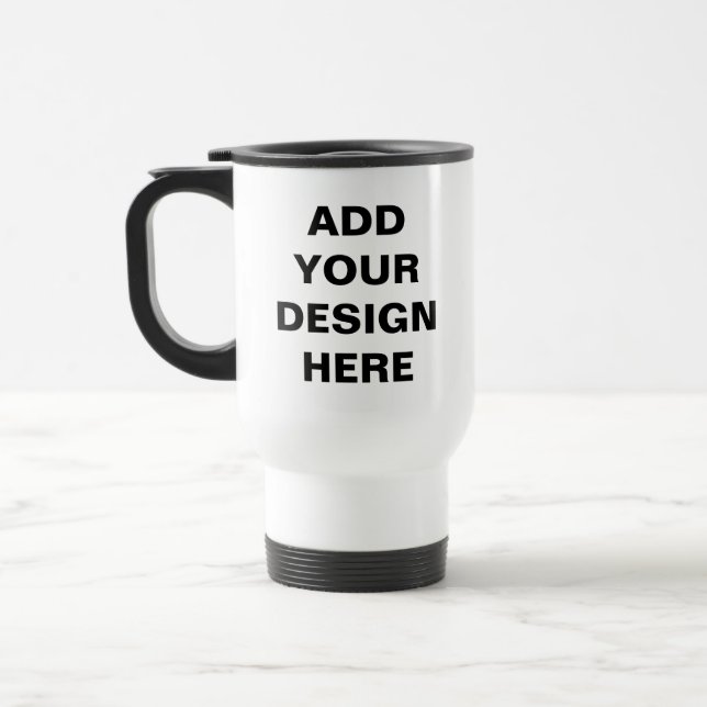 Modern Collage Personalised Travel Mug (Left)