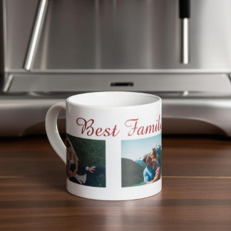 Modern Collage Photo & Best Family Ever Best Gift  Espresso Cup