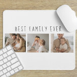 Modern Collage Photo & Best Family Ever Best Gift Mouse Pad<br><div class="desc">Introducing the Modern Collage Photo & Best Family Ever Text Gift, a unique and personalised way to celebrate the love and joy of your family. This special gift combines the beauty of a custom photo collage with a heartfelt message to create a memorable keepsake that will be treasured for years...</div>