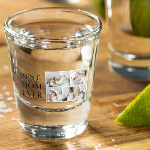 Modern Collage Photo Best Mom Happy Mothers Day Shot Glass