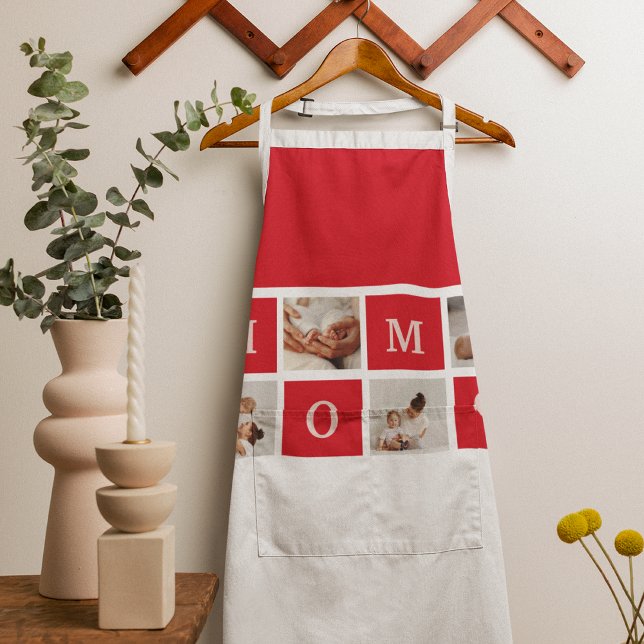 Modern Collage Photo &  Best Mum Ever Gift Apron (Creator Uploaded)