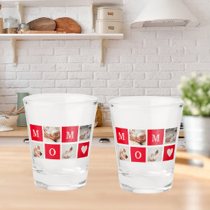 Modern Collage Photo & Best Mum Ever Gift Shot Glass