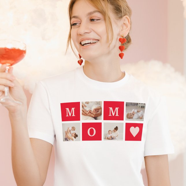 Modern Collage Photo &  Best Mum Ever Gift T-Shirt (Creator Uploaded)