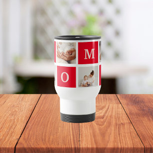 Modern Collage Photo &  Best Mum Ever Gift Travel Mug