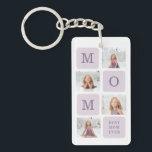 Modern Collage Photo Best Mum Ever Purple Gift Key Ring<br><div class="desc">Modern Collage Photo Best Mum Ever Purple Gift. Best Personalised Gift For Mothers day,  Woman's day or Mum Birthday.  Surprise Mum With a Gift That’s As Amazing As She Is.</div>