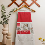 Modern Collage Photo Best Mum Ever Red Gifts Apron<br><div class="desc">This gift is perfect for any occasion,  including Mother's Day,  birthdays,  or just to show your appreciation for your mum's hard work and dedication. The photos used in the collage can be selected based on your mum's interests and preferences,  making this gift truly one-of-a-kind.</div>