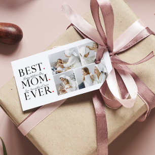Modern Collage Photo Best Mum Happy Mothers Day Gift Tags