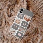 Modern Collage Photo Best Mum  Pink & Grey Gift Case-Mate iPhone Case<br><div class="desc">This modern collage photo frame makes for the perfect gift for a special mum in your life. The frame is designed with a pink and grey colour scheme, giving it a stylish and contemporary look that is sure to complement any home decor. The collage frame features multiple photo slots, allowing...</div>