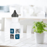 Modern Collage Photo Blue Best Hubby Ever Gift 532 Ml Water Bottle<br><div class="desc">The "Modern Collage Photo Blue Best Hubby Ever Gift" is a personalised photo gift that showcases a collection of pictures featuring the best moments shared between you and your beloved husband. This particular version features a blue theme, making it a stylish and contemporary addition to any decor.This gift is perfect...</div>