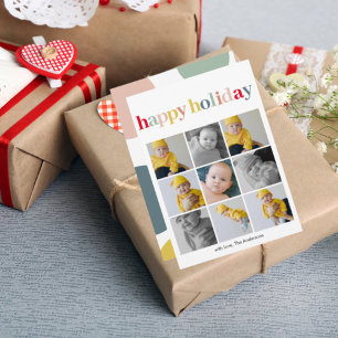 Modern Collage Photo   Colorful Happy Holiday