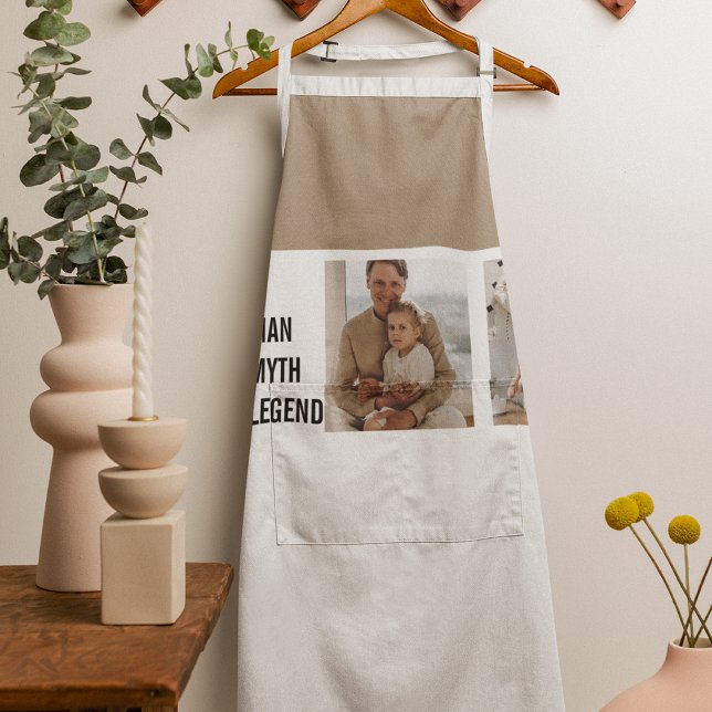 Modern Collage Photo | Dad Gift Apron (Creator Uploaded)