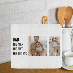 Modern Collage Photo   Dad Gift Cutting Board