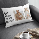 Modern Collage Photo | Dad Gift Lumbar Cushion<br><div class="desc">Modern collage photo gift can be one of the best Father's Day gifts that you can give your dad. It's a unique and personal way to show your appreciation and love for your dad,  while also allowing you to be creative and have fun with the gift.</div>