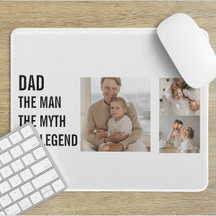 Modern Collage Photo Dad Gift Mouse Pad