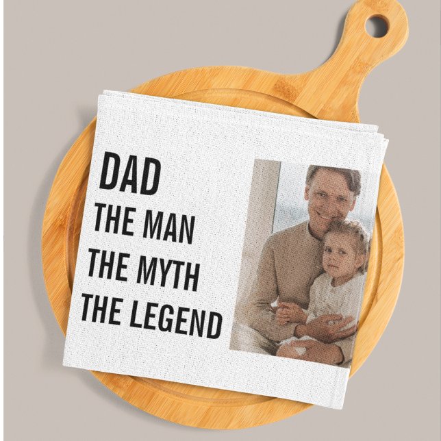 Modern Collage Photo | Dad Gift Tea Towel (Creator Uploaded)