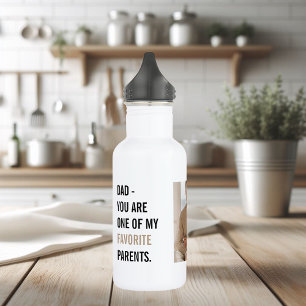 Modern Collage Photo & Happy Fathers Day Gift 532 Ml Water Bottle