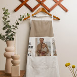 Modern Collage Photo & Happy Fathers Day Gift Apron<br><div class="desc">Father's Day is a special occasion celebrated to honour fathers and father figures for their contributions to their families and society. Choosing the perfect gift for Father's Day can be a challenging task,  but a thoughtful and heartfelt gift can make a lasting impression.</div>