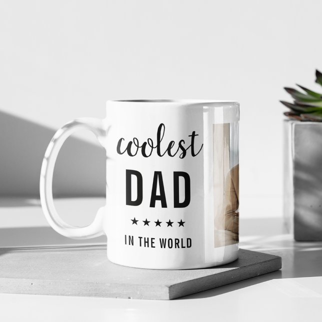 Modern Collage Photo Happy  Fathers Day Gift Coffee Mug (Creator Uploaded)