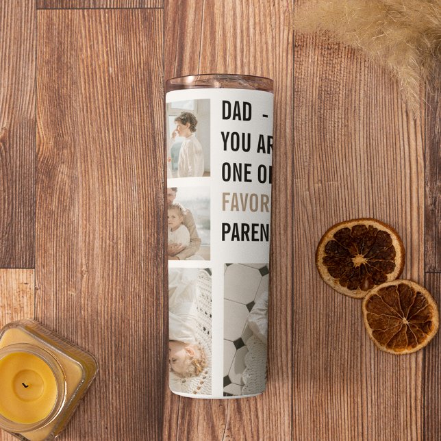 Modern Collage Photo & Happy Fathers Day Gift Thermal Tumbler (Creator Uploaded)