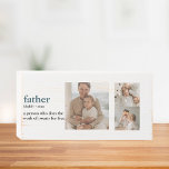 Modern Collage Photo Happy Fathers Day Gift Wooden Box Sign<br><div class="desc">modern collage photo happy Fathers Day gift with green can be a beautiful and meaningful way to show your dad how much he means to you. Get creative and have fun putting together a personalised and thoughtful gift that he'll treasure for years to come.</div>