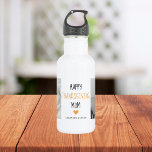 Modern Collage Photo Happy Thanksgiving Mum 532 Ml Water Bottle<br><div class="desc">Celebrate gratitude and keep Mum hydrated with this Happy Thanksgiving Mum Water Bottle. Designed with a festive Happy Thanksgiving Mum message, this stainless steel bottle can be customised with your kids’ names to create a thoughtful and practical holiday gift. Lightweight and durable, this bottle is perfect for daily use—whether at...</div>