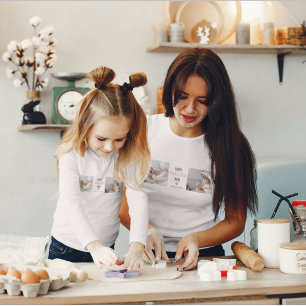Modern Collage Photo Happy Thanksgiving Mum T-Shirt