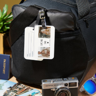 Modern Collage Photo & Love You Dad Gift Luggage Tag