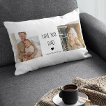 Modern Collage Photo & Love You Dad Gift Lumbar Cushion<br><div class="desc">A "Love You Dad" gift is a present that expresses your love and appreciation for your father. This can take many forms,  from sentimental keepsakes to practical items that he will use and enjoy.</div>