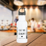 Modern Collage Photo Love You Grandma Best Gift 532 Ml Water Bottle<br><div class="desc">A modern collage photo of you and your grandma can be the perfect gift to show her how much you love and appreciate her. This unique and thoughtful gift is a great way to preserve your special memories together and create a beautiful piece of art that she can display in...</div>