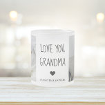Modern Collage Photo Love You Grandma Best Gift Frosted Glass Coffee Mug<br><div class="desc">A modern collage photo of you and your grandma can be the perfect gift to show her how much you love and appreciate her. This unique and thoughtful gift is a great way to preserve your special memories together and create a beautiful piece of art that she can display in...</div>