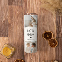 Modern Collage Photo Love You Grandpa Best Gift