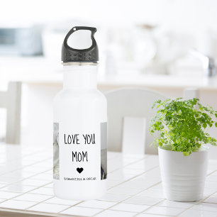 Modern Collage Photo Love You Mum Best Gift 532 Ml Water Bottle