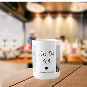 Modern Collage Photo Love You Mum Best Gift Coffee Mug