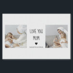 Modern Collage Photo Love You Mum Best Gift Tissue Paper<br><div class="desc">If you're looking for a heartfelt and meaningful gift to show your love and appreciation for your mum, a modern collage photo could be a great choice. A modern collage photo is a unique and creative way to display your favourite memories with your mum. It typically involves combining several photos...</div>