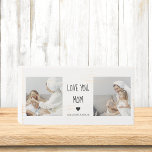 Modern Collage Photo Love You Mum Best Gift Wooden Box Sign<br><div class="desc">If you're looking for a heartfelt and meaningful gift to show your love and appreciation for your mum, a modern collage photo could be a great choice. A modern collage photo is a unique and creative way to display your favourite memories with your mum. It typically involves combining several photos...</div>