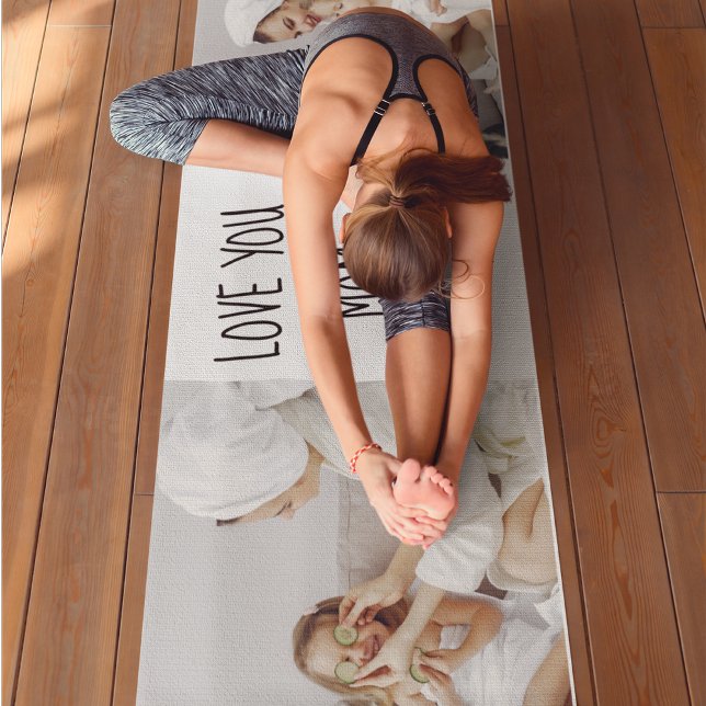 Modern Collage Photo Love You Mum Best Gift Yoga Mat (Creator Uploaded)