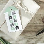 Modern Collage Photo Mint Best Hubby Gift Gift Tags<br><div class="desc">Modern Collage Photo Mint Best Hubby Gift is a personalised gift idea for husbands that combines the beauty of a photo collage with the charm of a mint frame. This unique gift is designed to showcase the most memorable moments shared by the couple, such as their wedding day, romantic dates,...</div>