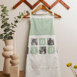 Modern Collage Photo Mint & Happy FathersDay Gift Apron<br><div class="desc">As for a happy Father's Day gift, a modern collage photo mint could be a great option if your dad enjoys photography or has a particular interest in art. You could choose a selection of photos that are meaningful to him, such as family portraits or pictures from memorable trips, and...</div>