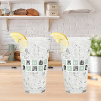 Modern Collage Photo Mint & Happy FathersDay Gift