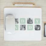 Modern Collage Photo Mint & Happy FathersDay Gift Mouse Pad<br><div class="desc">As for a happy Father's Day gift, a modern collage photo mint could be a great option if your dad enjoys photography or has a particular interest in art. You could choose a selection of photos that are meaningful to him, such as family portraits or pictures from memorable trips, and...</div>