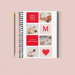 Modern Collage Photo Red & Pink Best Mum Ever Gift Notebook<br><div class="desc">Modern Collage Photo Red & Pink Best Mum Ever Gift.Best Personalised Gift For Mothers day,  Woman's day or Mum Birthday. Surprise Mum With a Gift That’s As Amazing As She Is.</div>