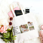 Modern Collage  Photo Romantic Couple Quote Gift Tote Bag<br><div class="desc">Modern Collage  Photo Romantic Couple Quote Gift</div>
